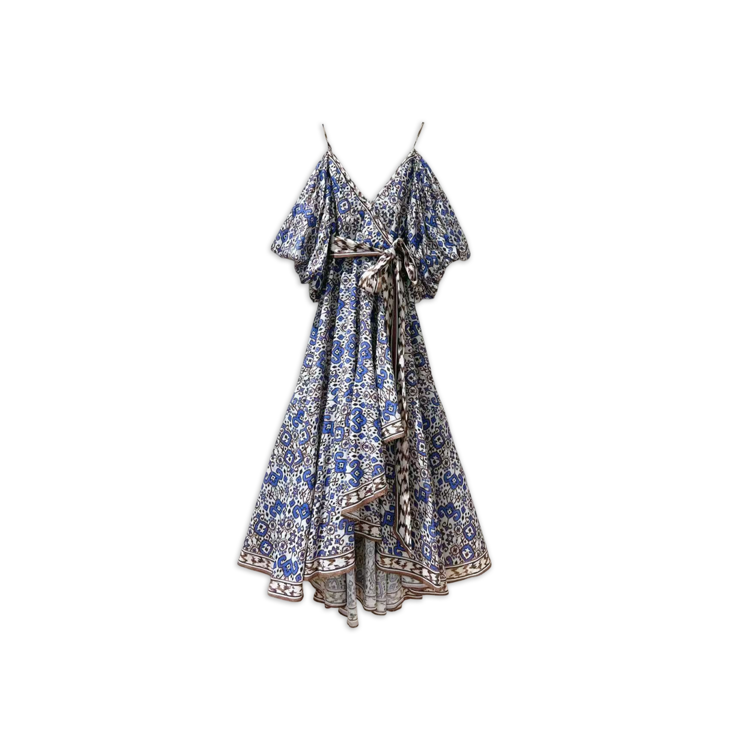 ZIMMERMANN COLD-SHOULDER PRINTED MIDI DRESS